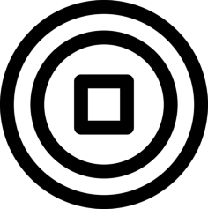Chinese Coin Simple Line Art Svg, Free Vectors File